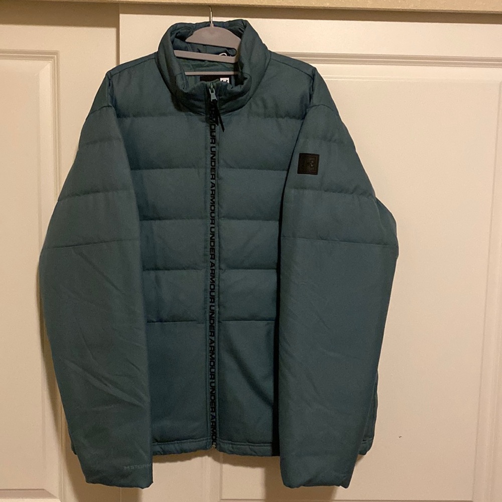 Under Armour Men's Sportstyle Down Jacket Blue/Green Size XL